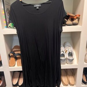 Black Women's Cotton Swing Dress